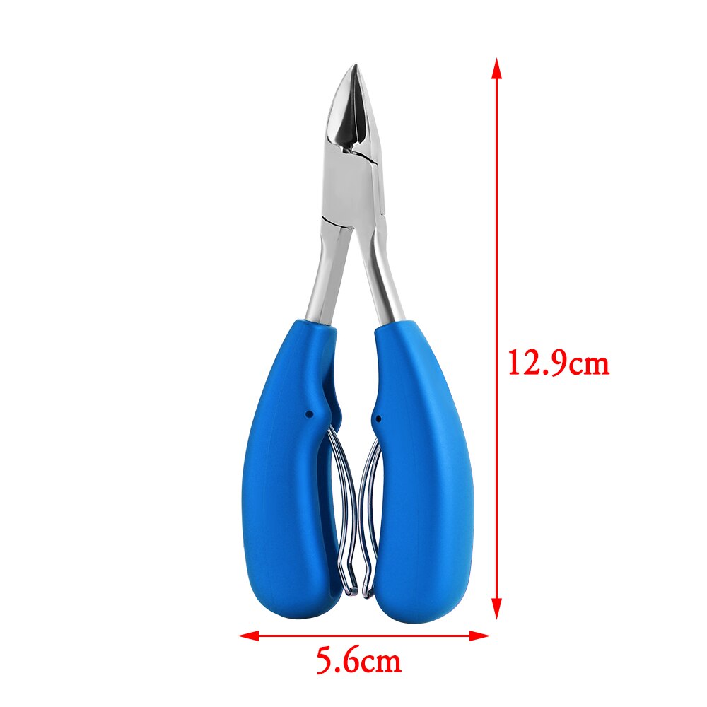 1Pc Stainless Steel Precision Toenail Clippers Cutter Nippers Trimmer for Thick Ingrown Toenails Scissors Manicure Pedicure Tool