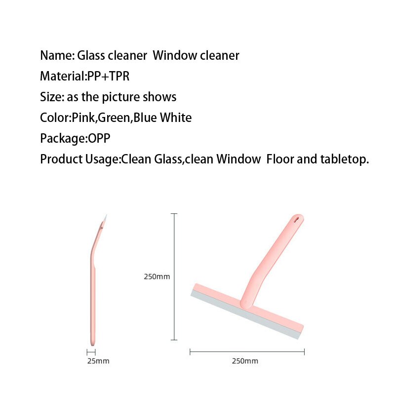 Glass Cleaner Simple Style Scraper for glass Household Cleaning Tools Window Cleaner Soft Plastic Window Wiper
