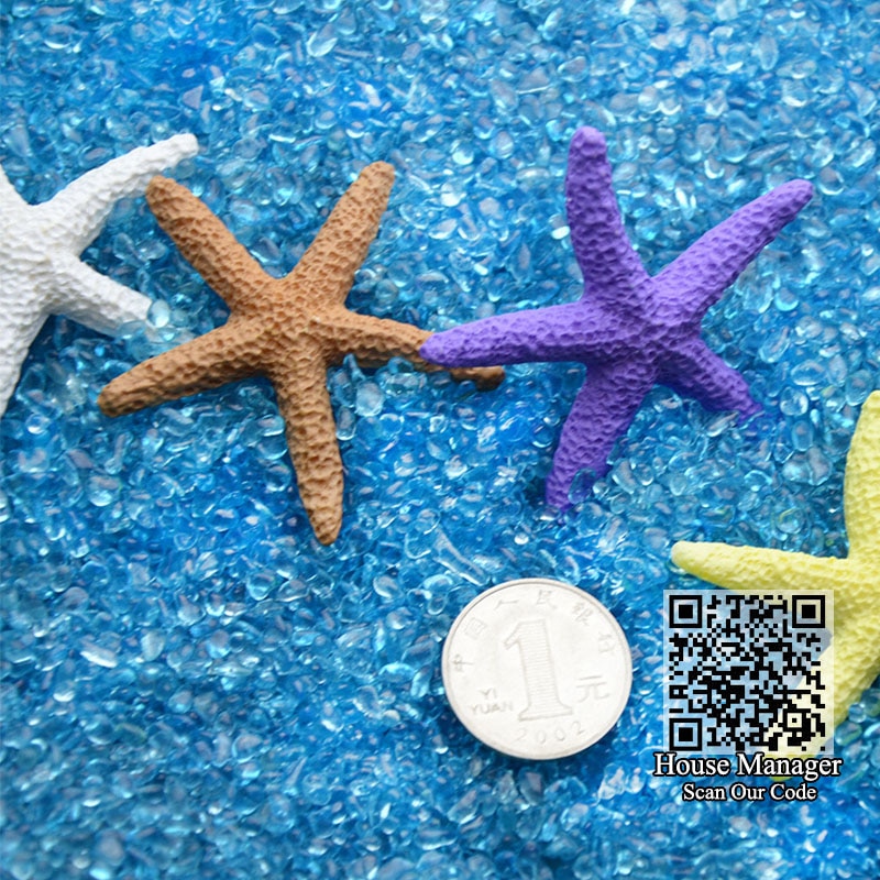 Aquarium harz Material Künstliche seestern Seestern, mittelmeer stil ozean dekoration bunte wasserlandschaft für Aquarium