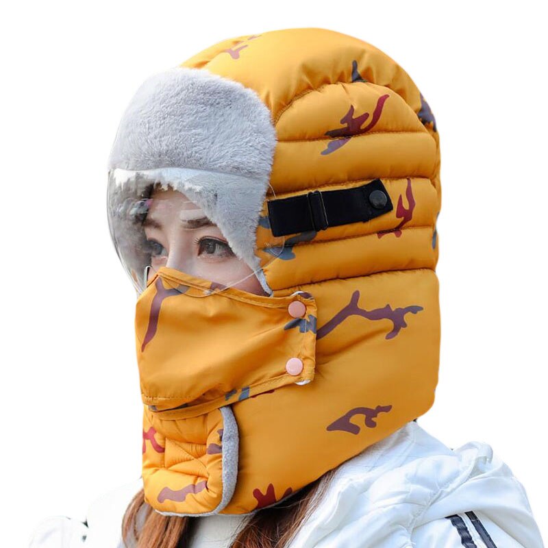 Vrouwen bomber hoed piloten trooper pet heren imitatie kasjmier hoed russische oesjanka oorkleppen petten winter sneeuw ski mutsen