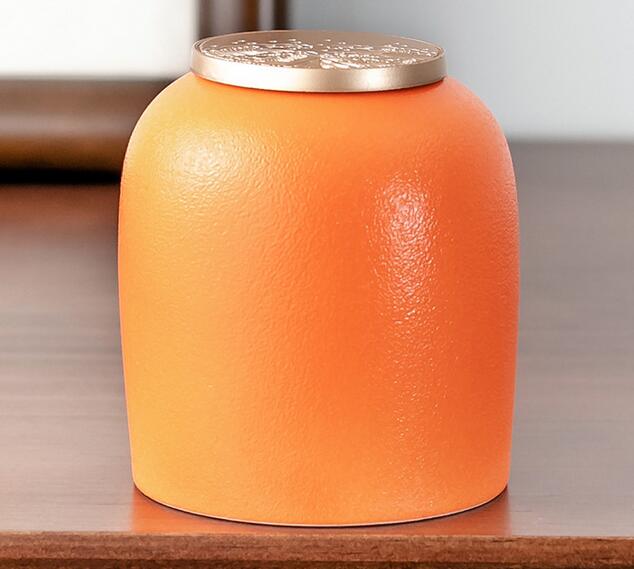 Rough Pottery Portable Tea Pot Kiln Change Sealed Pot Mini Tea Warehouse Household Storage Pot Tea Caddy Travel Tea Jar ZB63: color5