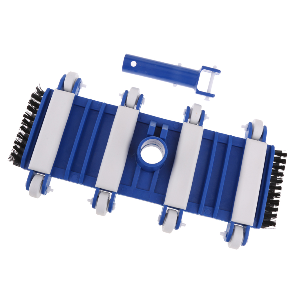 15'' Weighted Flexible Swimming Pool Vacuum Head, Swivel, Plastic Pole Handle