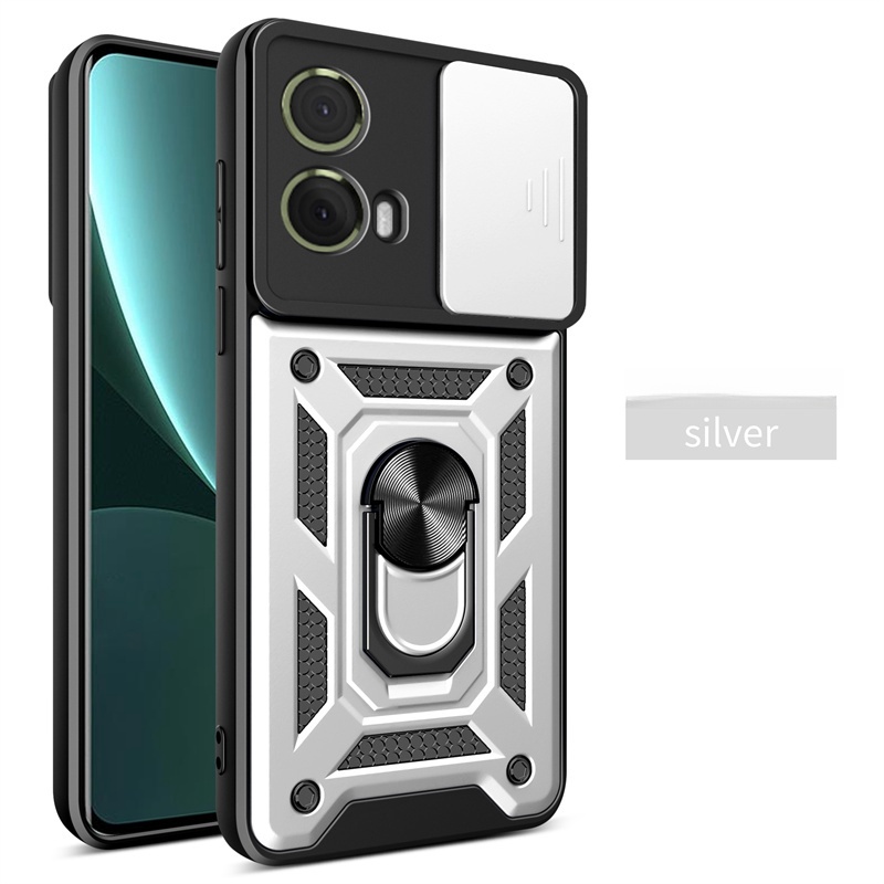 Shockproof Armor Case For Motorola Moto G05 G15 G35 G55 G75 G85 5G G 05 15 35 75 85 Cover Ring Magnetic Stand Holder Coque Funda: SKY BLUE / For OnePlus Ace 2 Pro