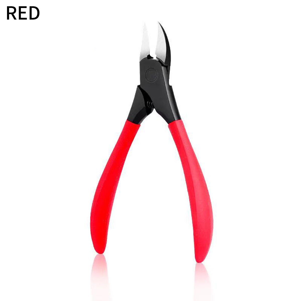 Nail clippers stainless steel needle nose pliers sharp manicure tool thick nail trim: red