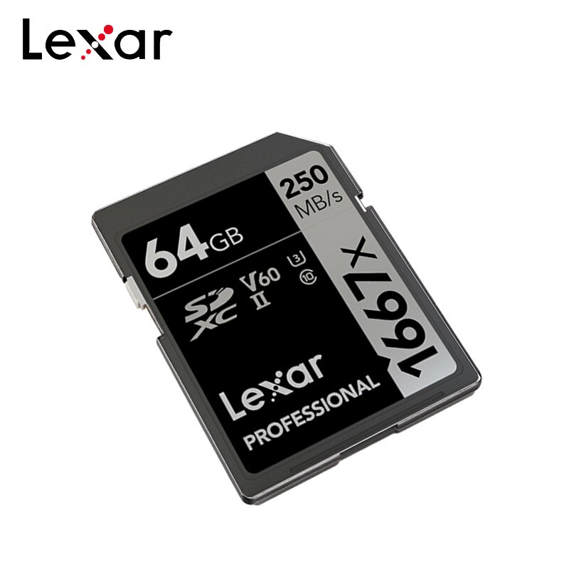 Lexar 1667x Memory Card 128GB 64GB High Speed 250MB/S U3 UHS-II V60 Class 10 Flash SD Card 633X 32GB For Full-HD 4K Camera