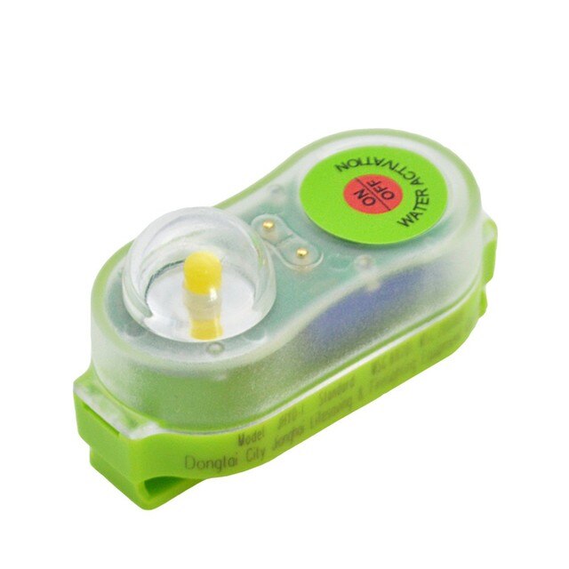 Outdoor Zeewater Signaal Vest Emergency Reddingsvest Licht Survivor Locator Lichten Levensreddende Zaklamp Opvallend Trekken Ligh: Green