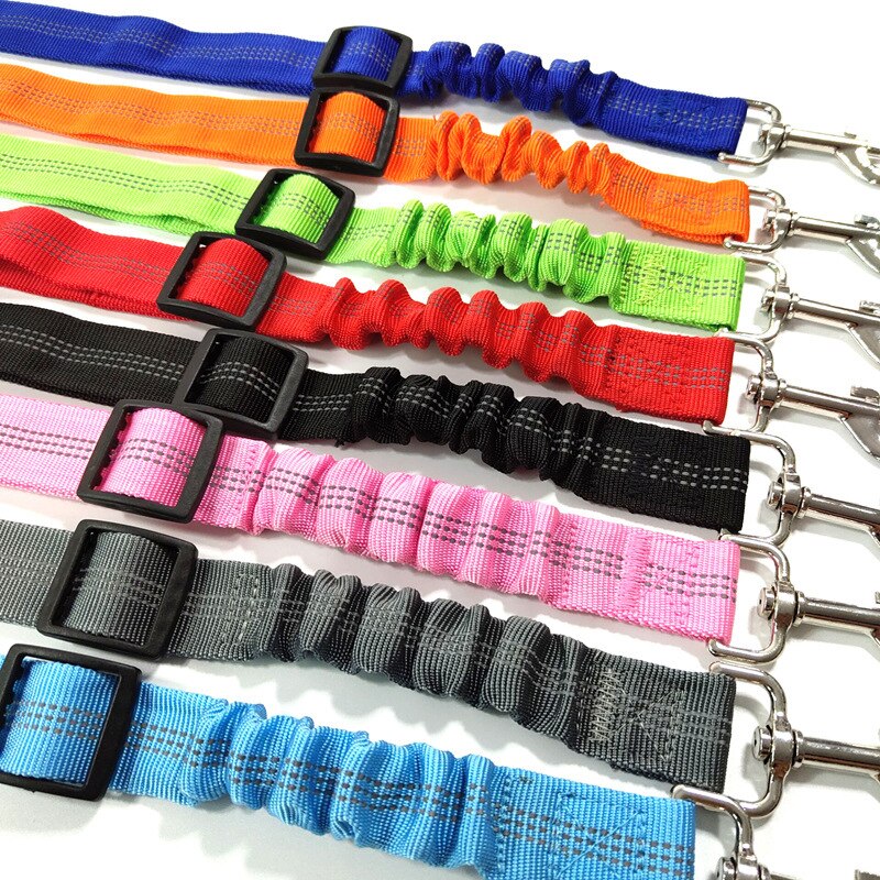Pet Hond Kat Seat Belt Verstelbare Harnas Demping Elastische Reflecterende Veiligheid Touw Voor Hond Kat Dierbenodigdheden: purple