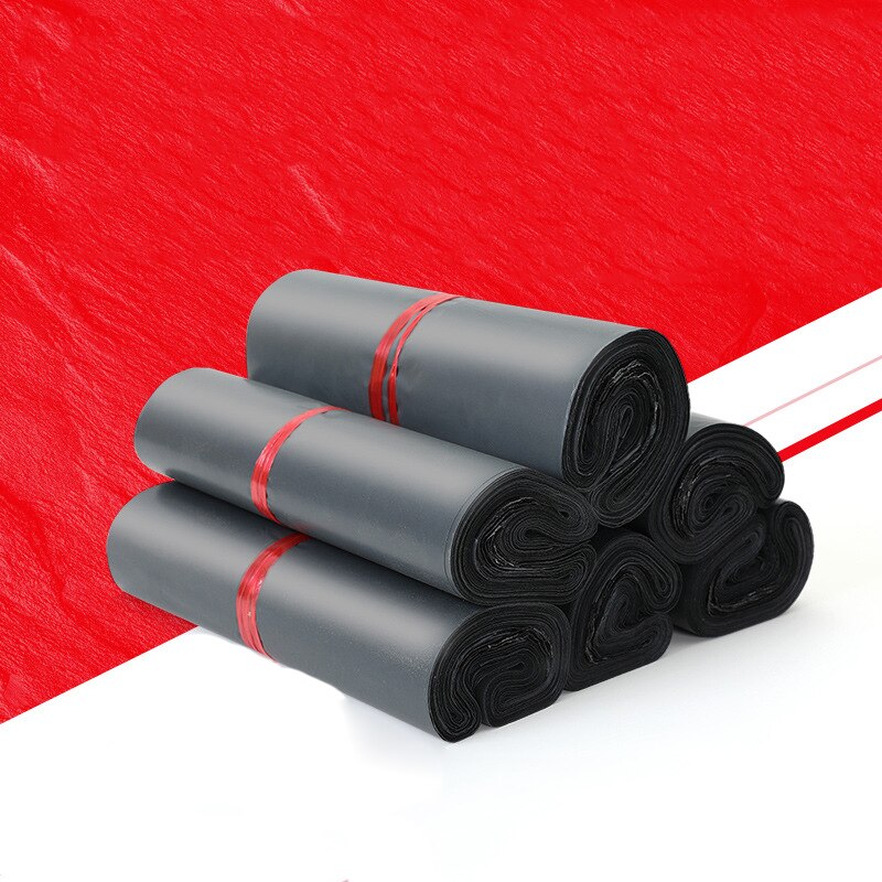 10Pcs/lot Colorful Plastic Envelope Small Packaging Bag Self Sealing Adhesive Courier Bags Waterproof Poly Mailers 17x30cm: gray