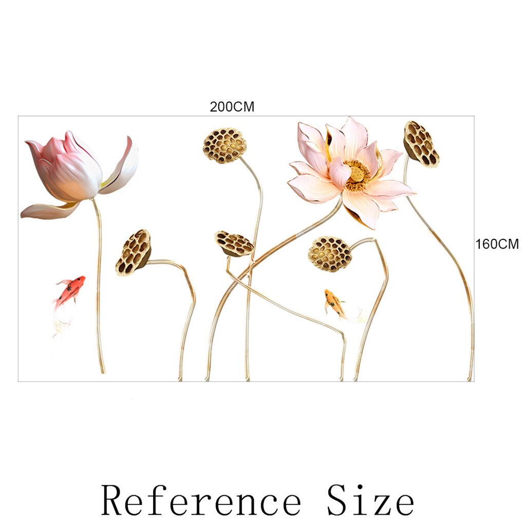 I lager väggklistermärken blommor tryck bakgrund självhäftande sovrum 3d klistermärken klistermärken зеркальные наклейки#gh: C