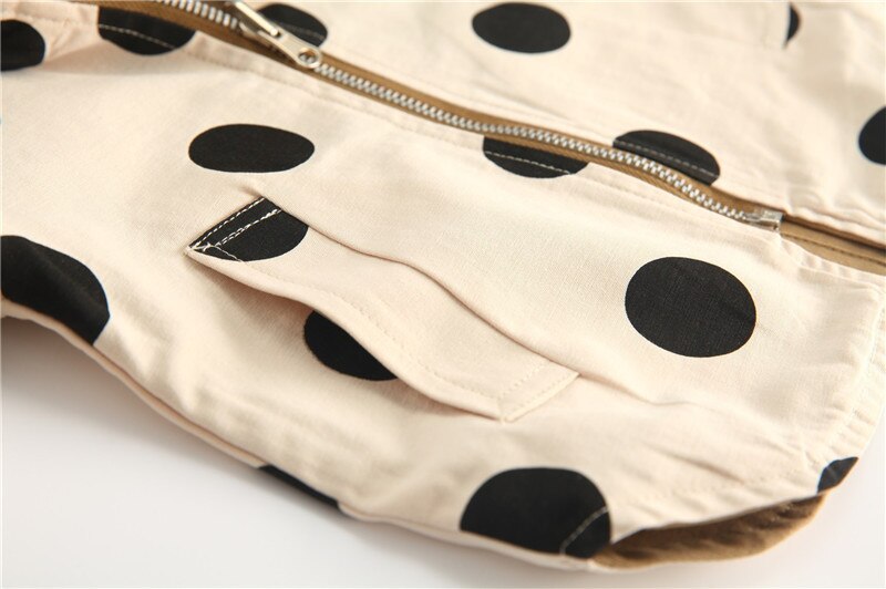 Humor Bear giacca per bambini nuovo autunno manica lunga con cappuccio ragazzi giacca a vento Polka Dot due lati indossare cappotto capispalla bambino