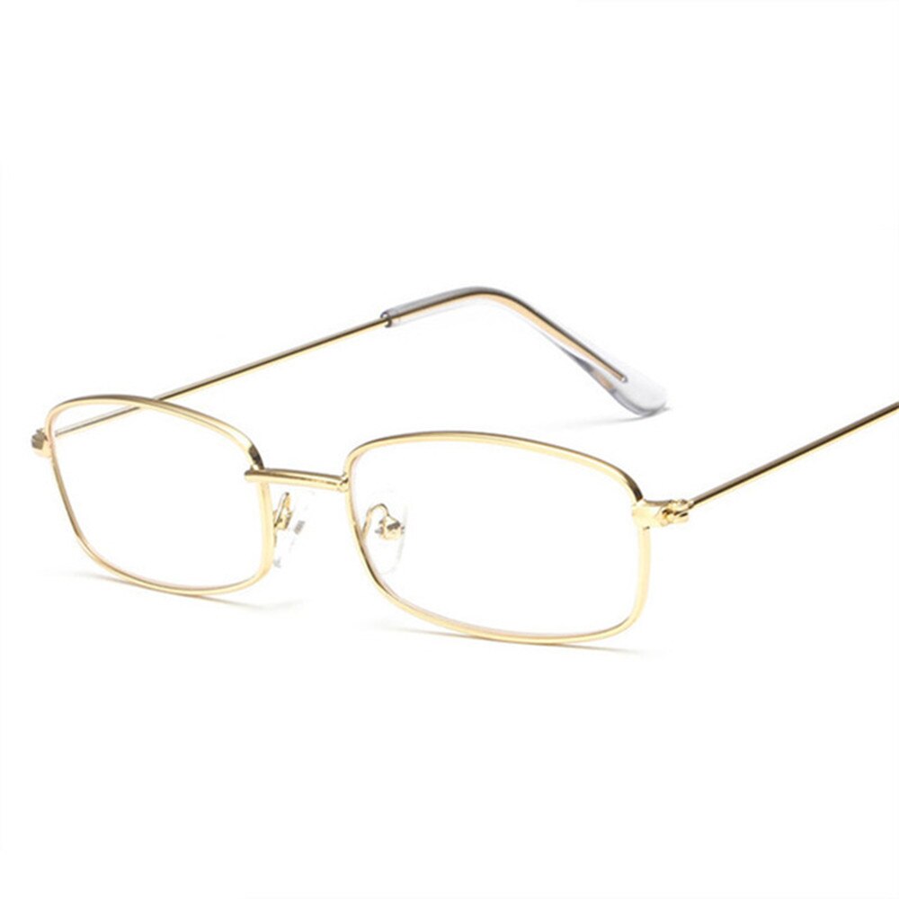 Lunettes de soleil Vintage rectangles pour femmes, rétro petit noir rouge rose Cateye, lunettes de soleil Vintage pour femmes: Clear