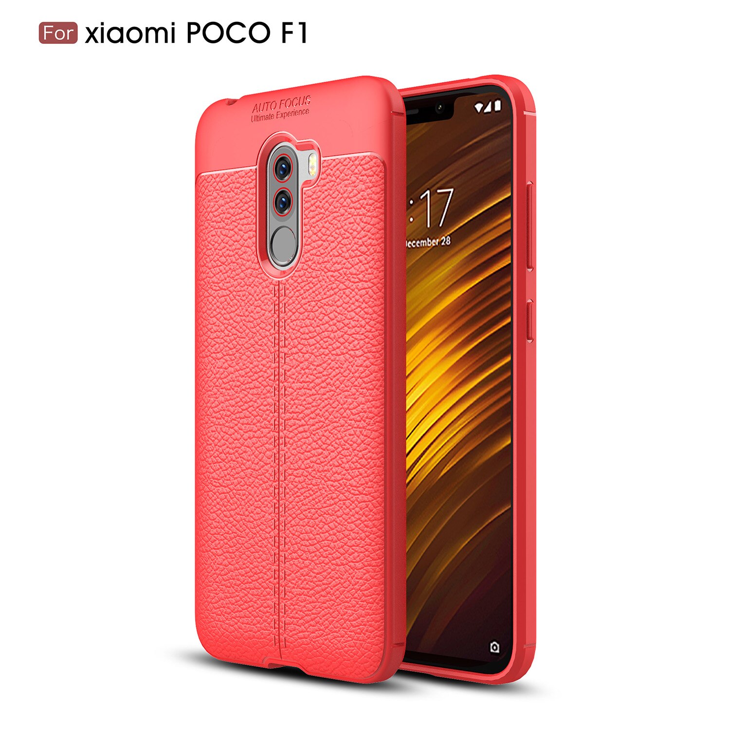 Für pocophone f1 Fall Abdeckung Telefon Fall für Xiaomi PocophoneF1 Zurück Abdeckung TPU Silikon für Xiaomi pocophone f1 Stilvolle Neue fall: Rot