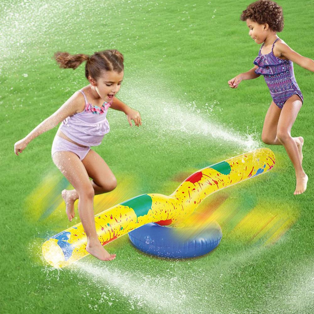 Barn voksen 63- tommer børn vand sprinkler legetøj udendørs fest oppustelig vand spray legetøj sprinkler til drenge piger: Default Title