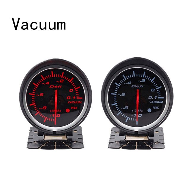Universal df bf auto gauge varvräknare mätare med rött vitt ljus volt vatten temp oljepress vakuumförstärkning ext temp a/f ratio mätare: Vakuum