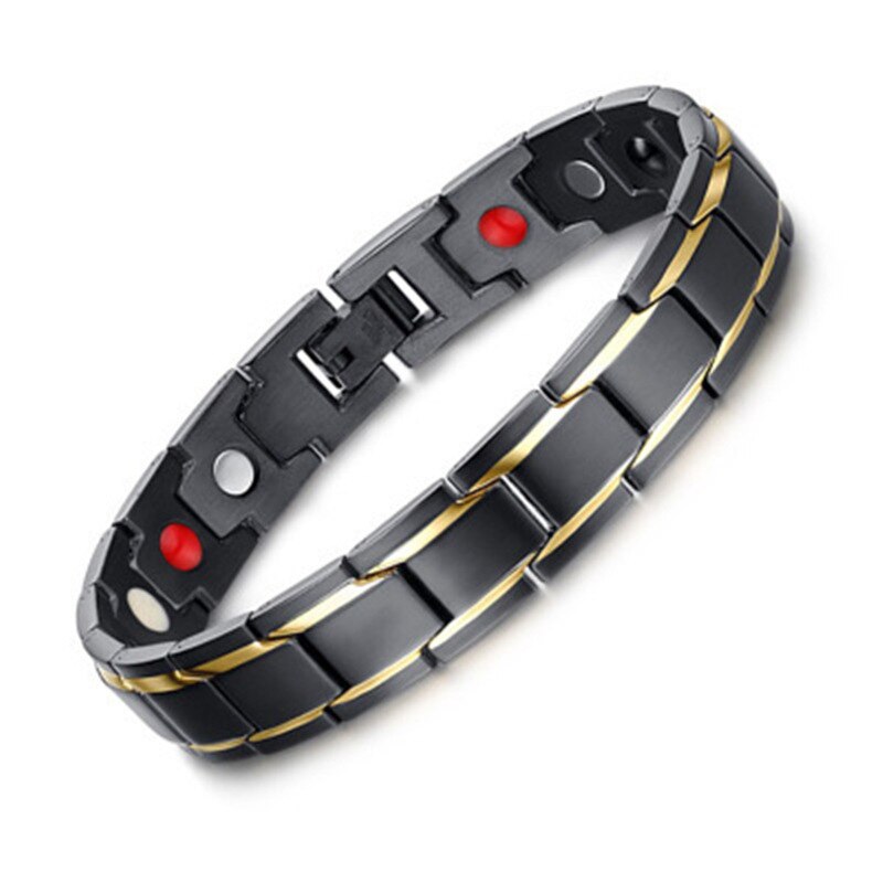 Therapeutische Energie Heilung Armband Titan Stahl Magnetische Therapie Armreif Armbänder