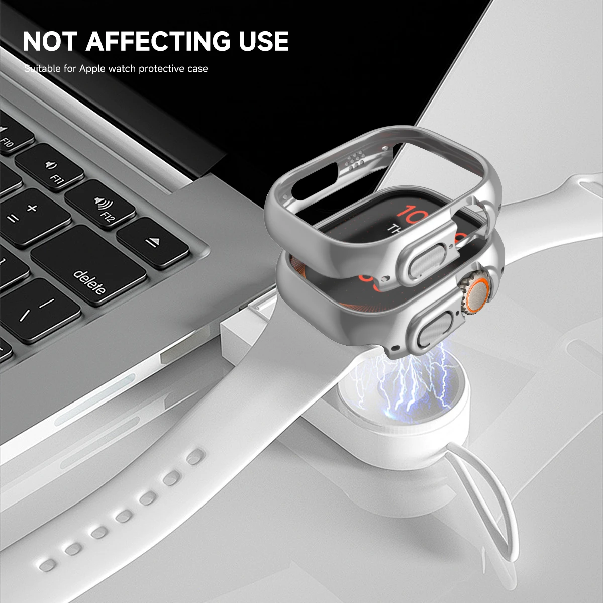 For Apple Watch 45mm 41mm 38mm 42mm 40mm 44mm Plated Skeleton Cover Hard PC Bumper Case Frame for iWatch SE 8 7 6 5 4 3 2 1 Case
