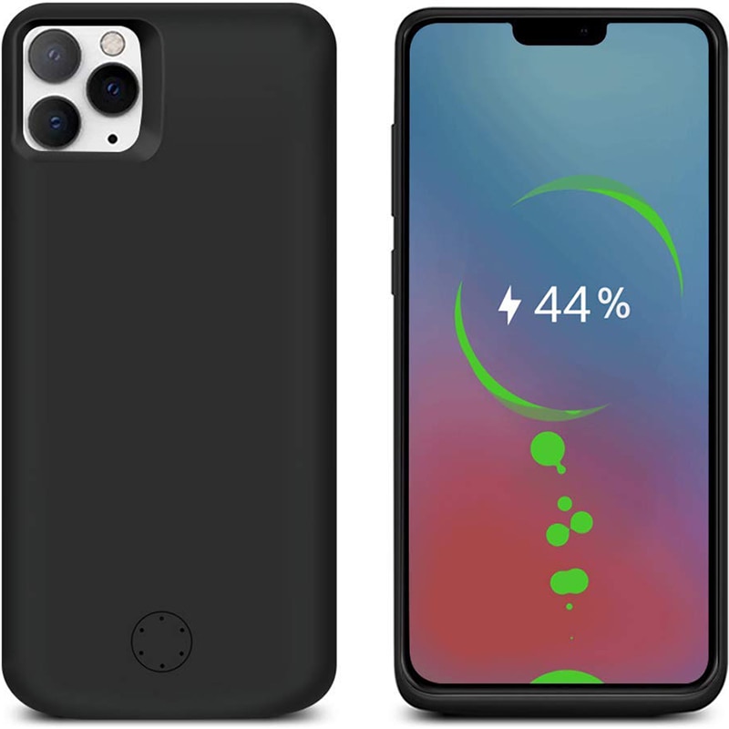 Aroay 6000 mAh batería banco de energía funda para iphone 11 ProMax batería cargador funda inteligente gel de sílice Material para iphone 11