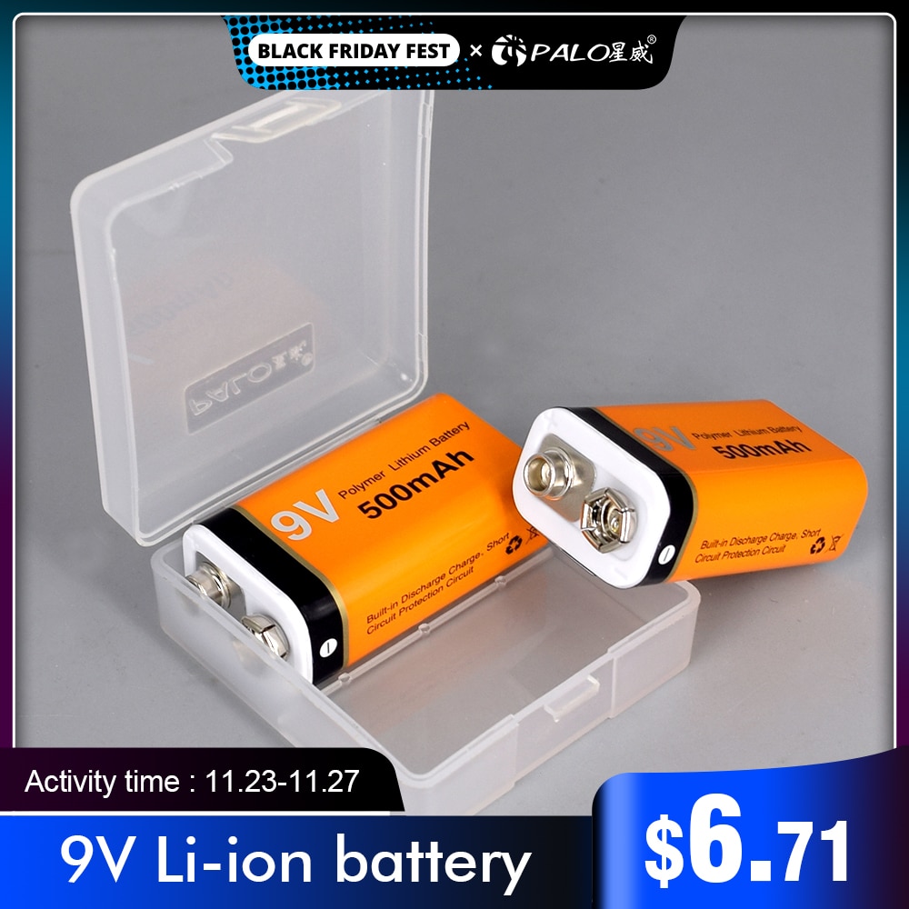 9V 500Mah Li-Ion Batterij Lithium Polymeer Oplaadbare Batterij 9V Lithium Voor Multimeter Microfoon Speelgoed Afstandsbediening Ktv gebruik