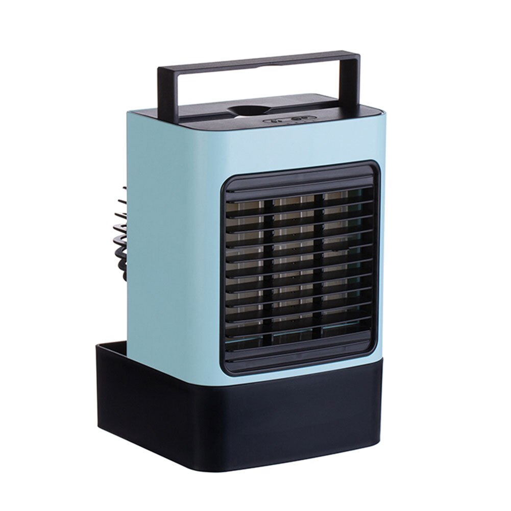 Draagbare Mini Usb Stille Airconditioner Luchtbevochtiger Desktop Anion Koelventilator Draagbare Airconditioner Koele Wind Airconditioning: Blauw