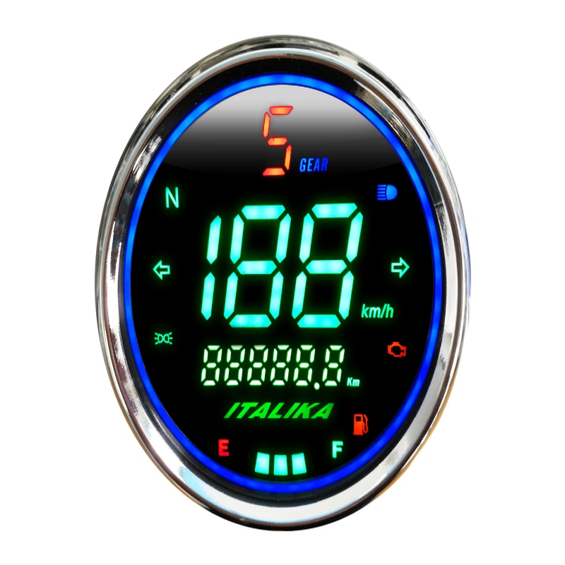 Motorcykel scooter hastighedsmåler / kilometertæller / måler / instrument gear / lys indikator / oliestandsmåler led display diy del