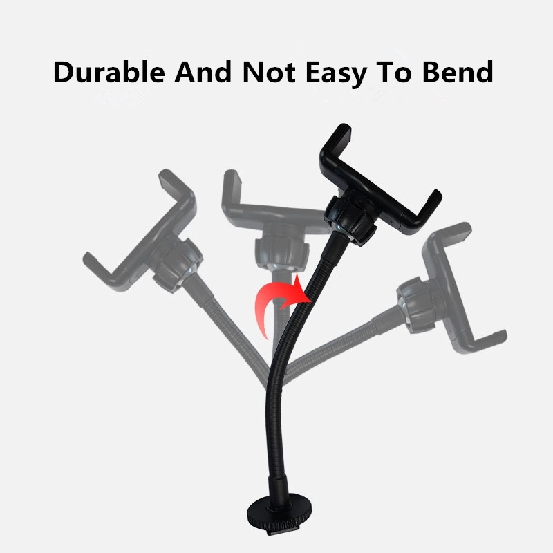 Telefoonhouder Flexibele slang Lange arm Telefoonclip voor ringlicht Vervangingsonderdeel 360-montage Clip Beugel Klemstandaard Statief Monopod