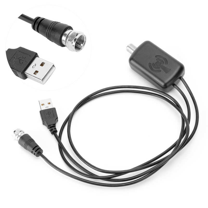 Signal Amplifier Indoor Digital HDTV Powerful Signal Antenna Amplifier Enhance Reception for More Channel Antenna Amplifier