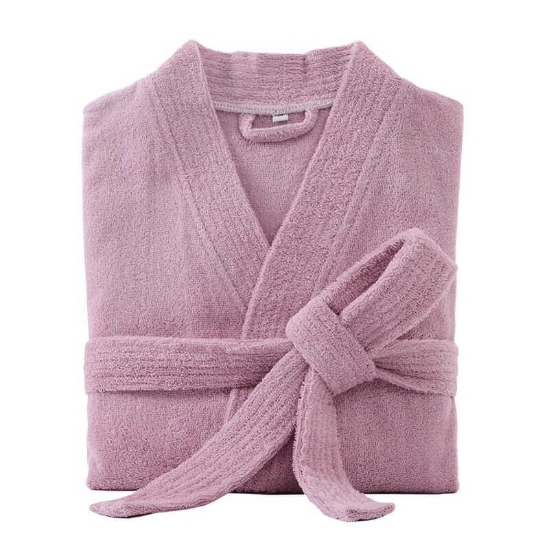 100% Cotton Bathrobe for Men Long Thick Absorbent Terry Bath Robe Kimono Men Towel Bathrobe Plus Sleepwear Women Dressing Gown