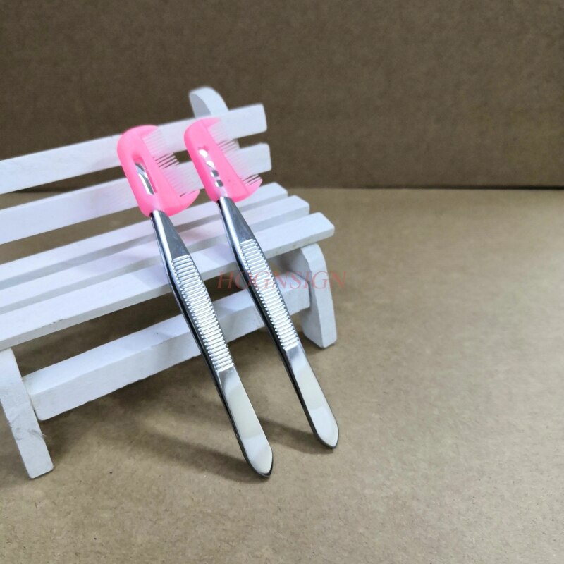 2pcs Stainless Steel Eyebrow Folder Tweezer Beauty Tools For Girl Female small tweezer Eyebrows Tweezers Makeup Clip