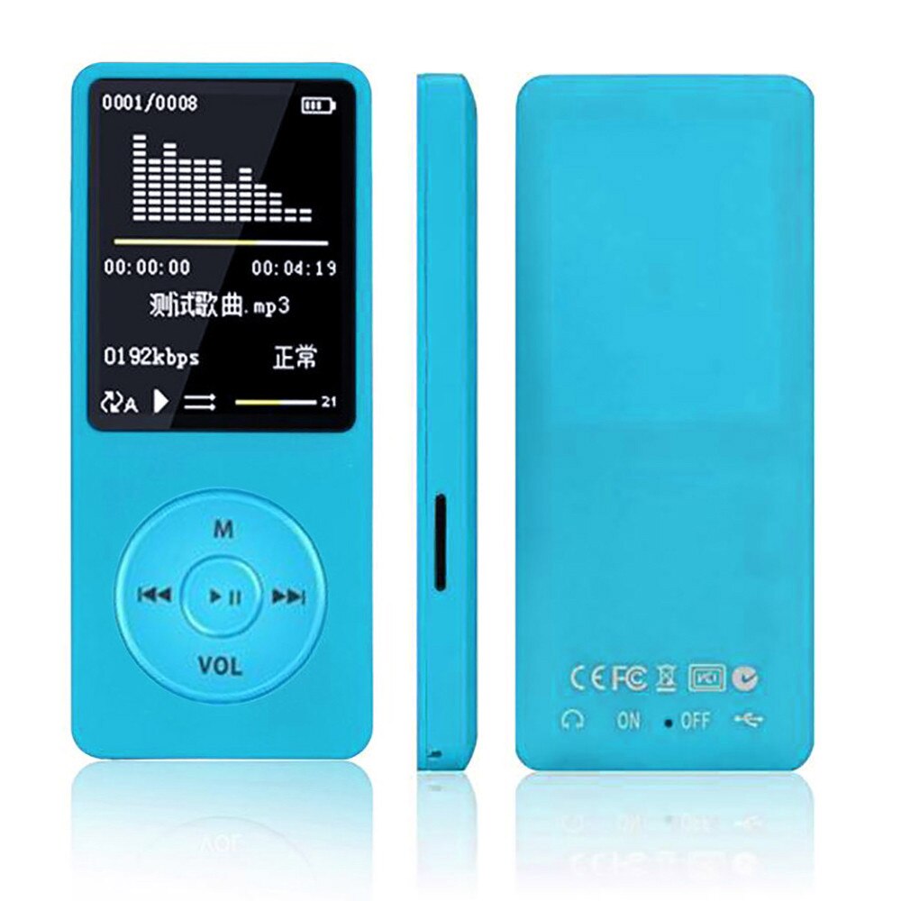 70 Hours Playback MP3 MP4 player Lossless Music Player FM Recorder TF Card Up to 128GB Music Players Built In Microphone J80