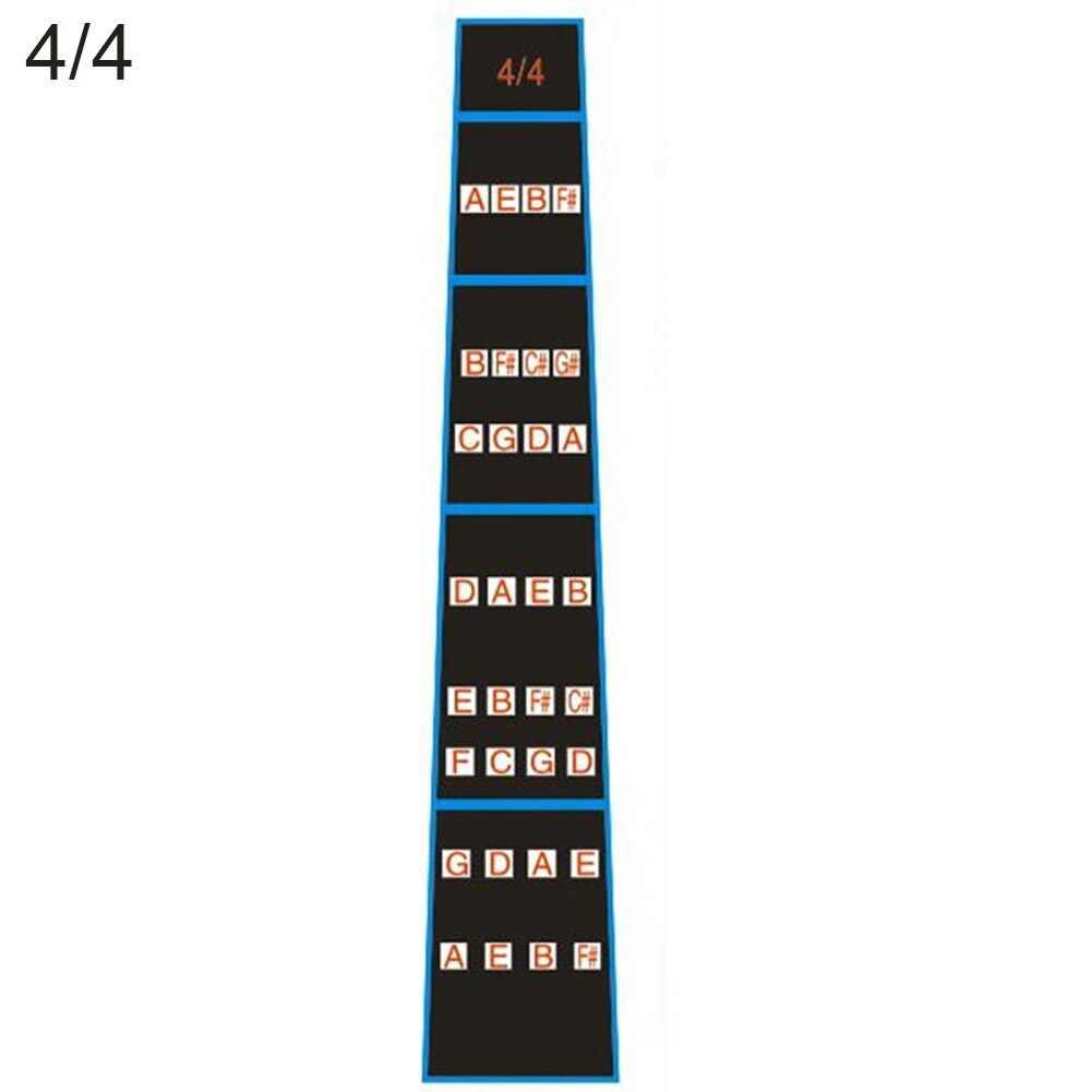 Beginner Practice 4/4 3/4 Violin Fingerboard Scale Sticker Finger Chart Guide Violin Fingerboard Scale Sticker Finger Chart Guid: 4l4