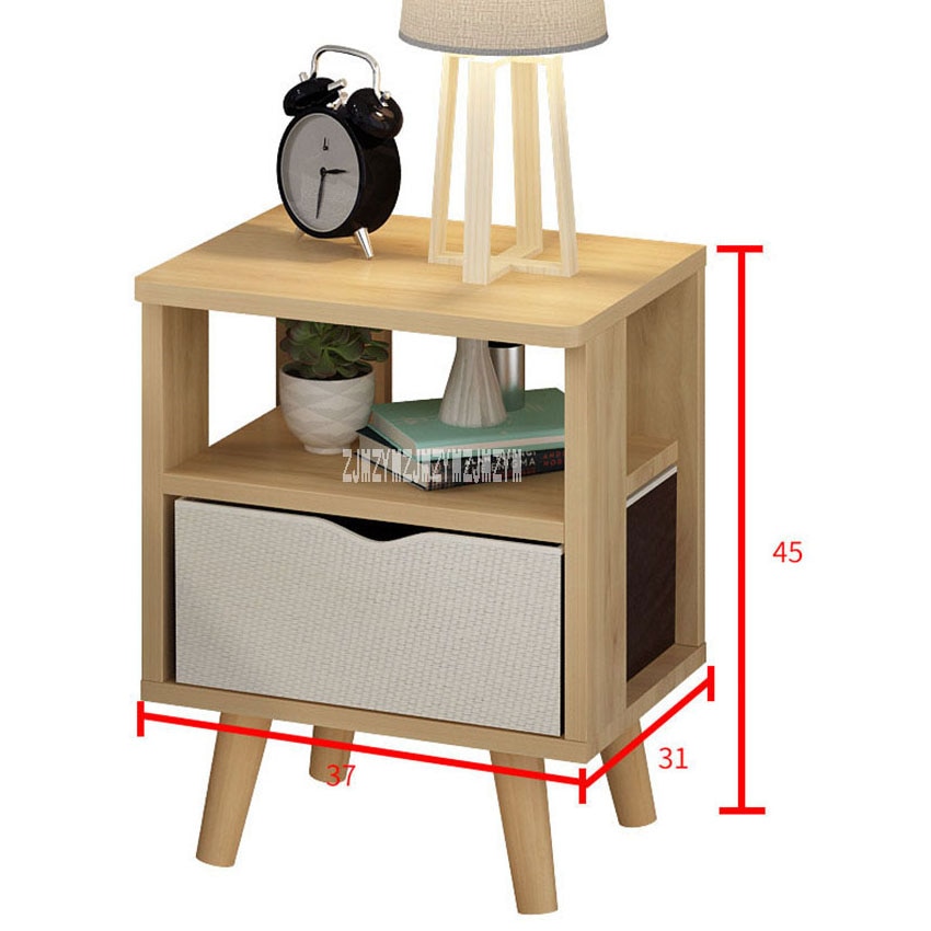Simple Bedside Table Cabinet Bedroom Locker Economical Nordic Mini Small Apartment Bedroom Nightstands French Modern Locker