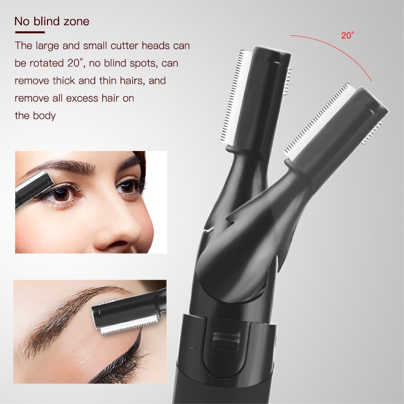 CkeyiN Electric Eyebrow Trimmer Hair Remover Epilator Painless Eyebrow