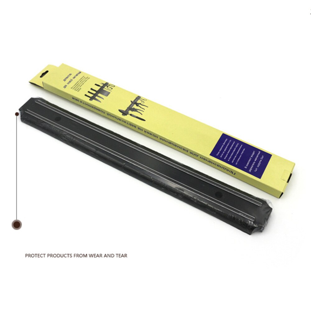 Kraftfuld magnetisk knivstrip køkkenværktøj stærk magnetisk knivholder  (50cm sort)