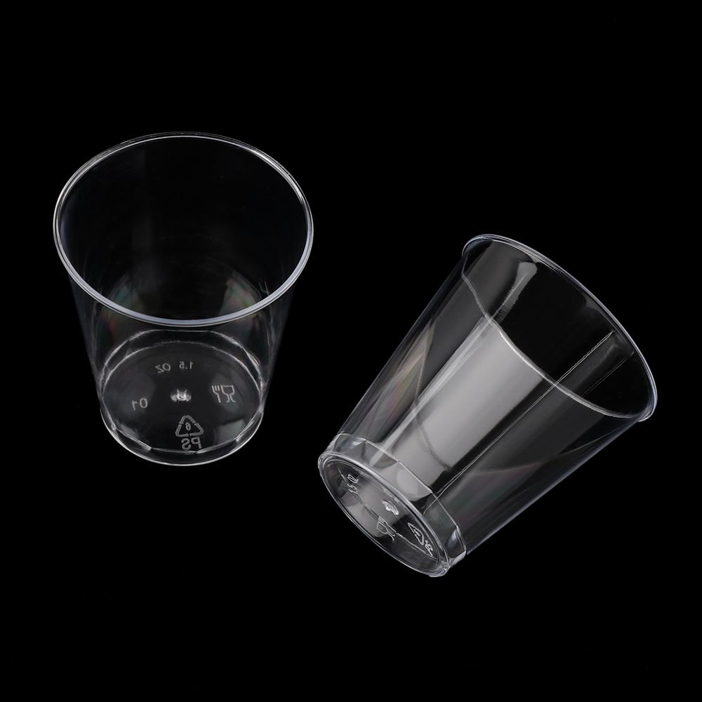 Moule en plastique transparent réutilisable pour dessert au poulet, boîtes à pudding rondes, tasse à muffins pour gâteau Chi, outils de cuisine pour boissons, 50 ml, 90ml