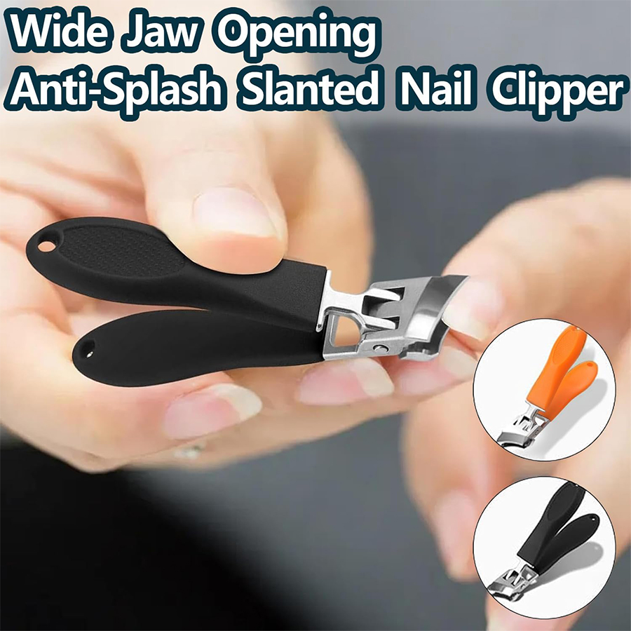 stainless steel nail clipper - heavy-duty, curved, concave blade, suitable for large openings of thick nails