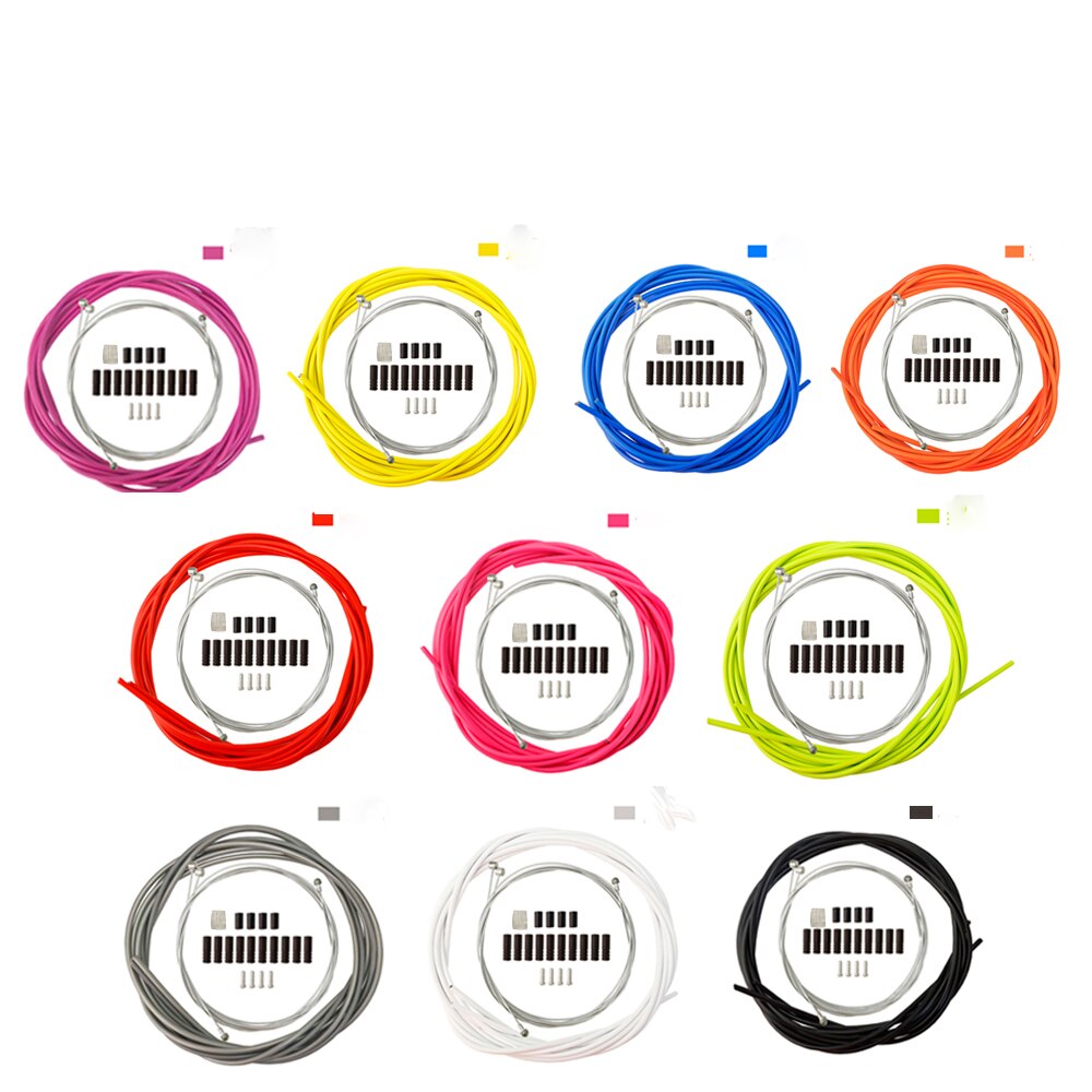 MTB Road Bicycle shift Brake Cable Set 4mm/5mm Line Tube Multiple Colour Bike Brake Line Tube Inner Line Universal Bicycle Parts