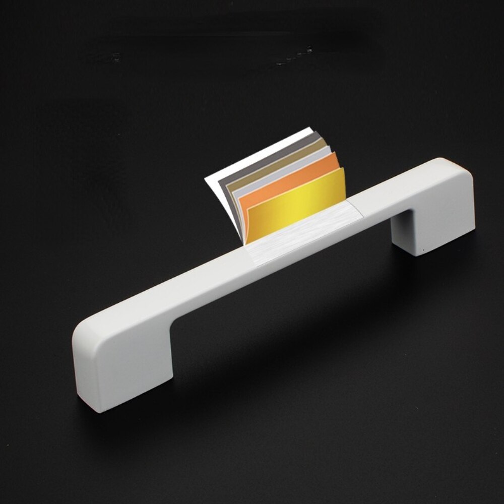 96mm 128mm 160mm 192mm Modern White Aluminum Alloy Cabinet Drawer Knobs Handles Kitchen Wardrobe Pulls Handles for Furniture