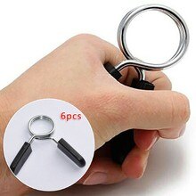 25mm Weight Barbell Spring Collars Hole Dumbbell Steel Clips Clamp Standard Improve Balance Barbell Gym Weight Strength Practice