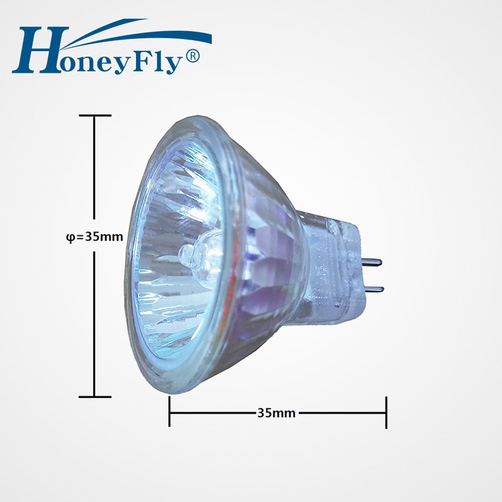 Honeyfly 5Pcs Dimbare MR11 Halogeen Lamp 12V 10W/20W GU4 Halogeen Lamp Spot Light Warm wit Helder Glas Indoor Halojen Lamba