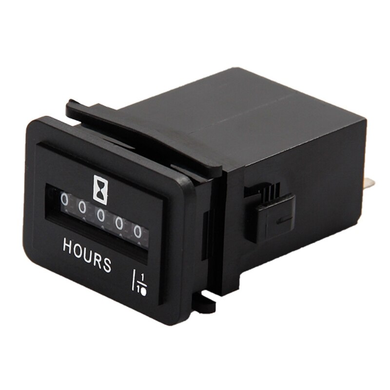 HM001 AC110-250V Timer Mechanical Hour Meter Hourmeter for Engine Generator Boat Motorcross Motor Truck Tractor