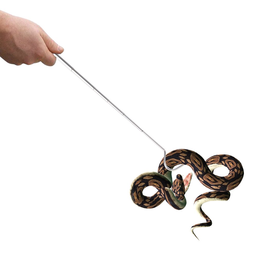 68cm- hånds verktøy rustfritt stål terrasse multifunksjon med krok slangetang fanger krypdyr griper flytte praktisk for fangst