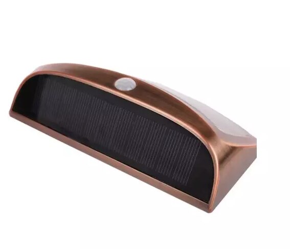 1/2PCS 8 LED Solar Power PIR Motion Sensor Smiley Light Outdoor Waterproof Copper Security Light For Garden Fence Path Wall lamp
