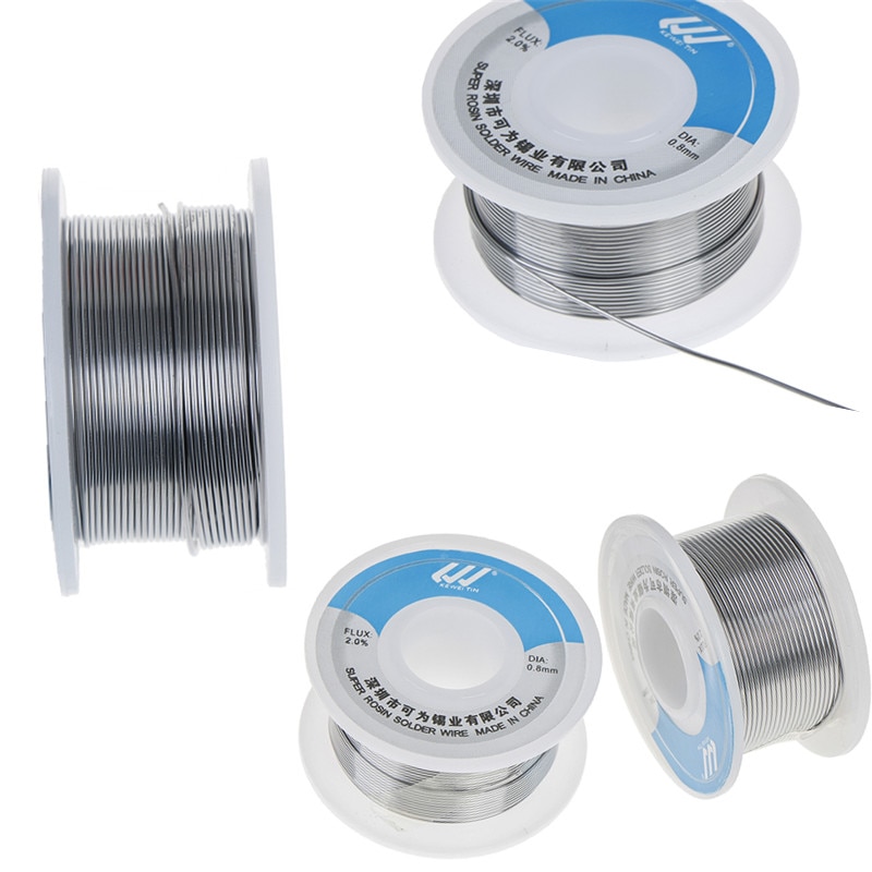Soldering Wire Flux Reel Tube Solder Wire Tin 0.8mm/1.0mm Pb:40%,Sn:60%,Flux: 2% KW -60/40 Lead Roll Clean Rosin Welding Core