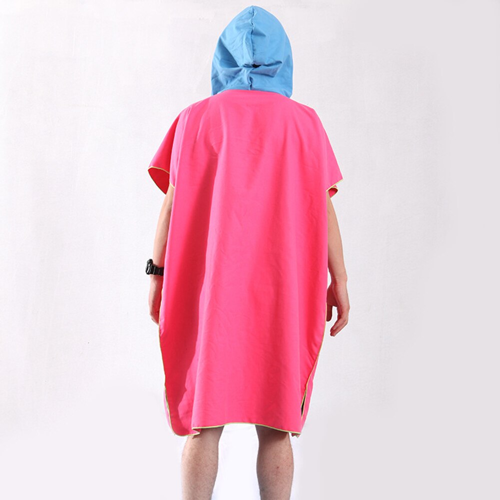 Peignoir sport nageurs extérieur séchage rapide maison unisexe à capuche cape serviette de bain changement Absorption d'eau adultes microfibre plage