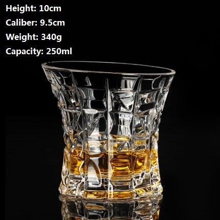 Verre à whisky carré en cristal, pour la maison, Bar, bière, eau et fête, hôtel, verres de mariage, , verres à boisson: D