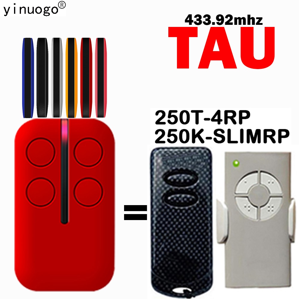 TAU 250T-4RP 250K-SLIMRP télécommande copieur de Garage ouvre-porte de remplacement télécommande émetteur sans fil 433MHz
