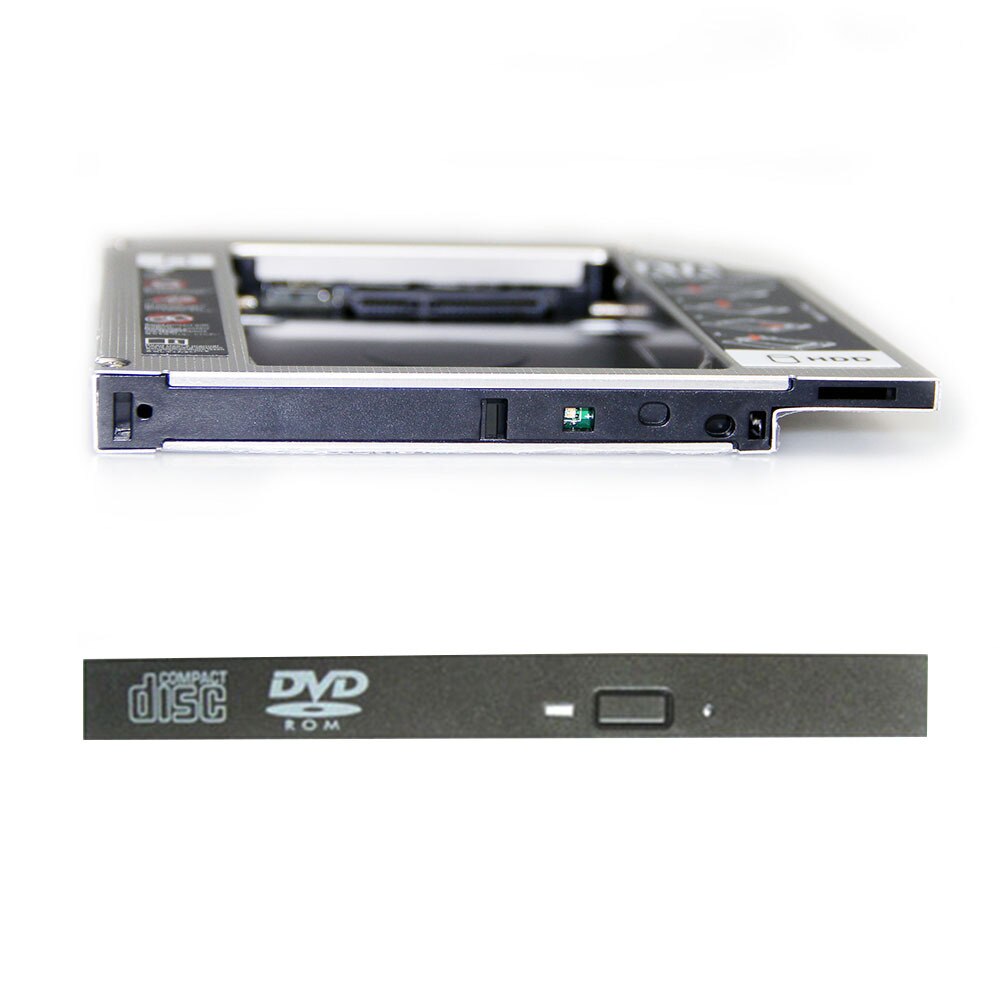 Adaptador de disco duro HDD SSD Caddy para Asus N53JG, N53Jn, N53Jq, N53SM, N53SN, 2. ª unidad de 12,7 MM