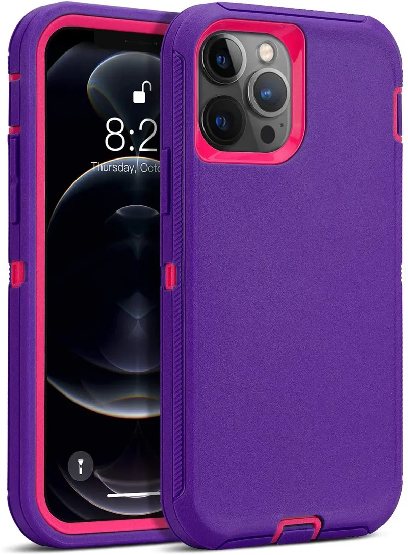 Luxury Hybrid Heavy Duty Armor Phone Case for IPhone 16 Pro Max Plus Shockproof Protect Otter Hard Box Belt Clip Cover: CANVAS / green