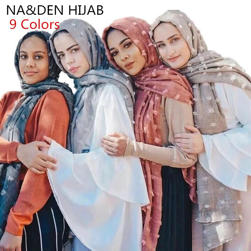 1PC Solid Snoep Kleuren sjaals Moslim hijab vrouw sjaals pashmina bandana sjaal 10 stks/partij Kerst