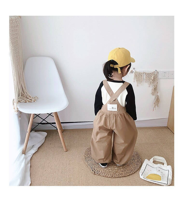 5118 Kinderen Wijde Pijpen Bretels Broek Koreaanse Baby Jongen Jarretel Overalls Broek Meisje Effen Bib Broek Broek Kleding